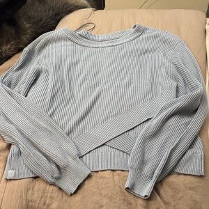 Lululemon Athletica Blue Crossfront Sweater
